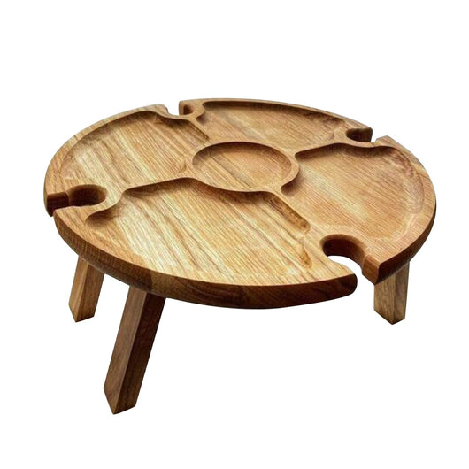 Mesa Plegable de Madera para Picnic y Exterior
