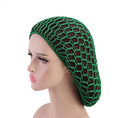 Red para Cabello Tejida a Mano, Gorro de Malla Nocturno Largo - Image 10