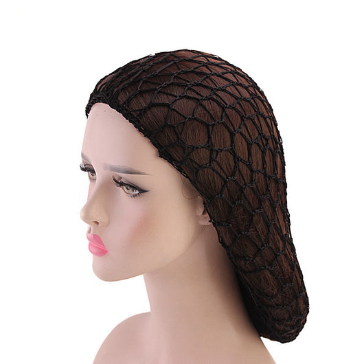Red para Cabello Tejida a Mano, Gorro de Malla Nocturno Largo - Image 12
