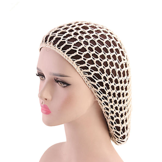 Red para Cabello Tejida a Mano, Gorro de Malla Nocturno Largo - Image 4