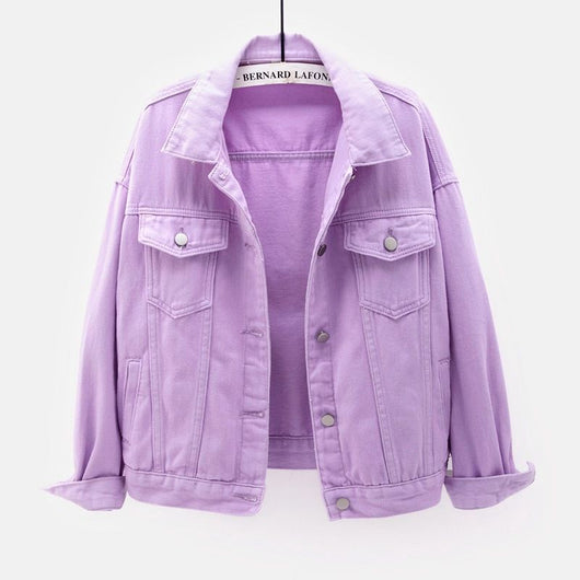 Chamarra de Mezclilla Blanca Talla Grande para Mujer - Image 3