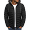 Chaqueta Acolchada con Capucha y Cuello Alto para Hombre