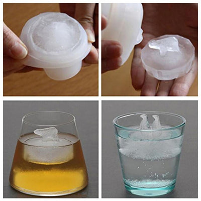 Molde de Silicona para Cubos de Hielo Temáticos - Oso Polar y Pingüino - Image 12
