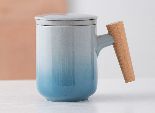 Taza de Cerámica para Oficina con Filtro y Tapa Integrada - Image 10