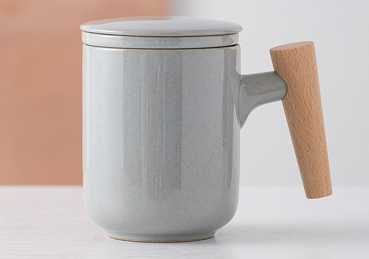 Taza de Cerámica para Oficina con Filtro y Tapa Integrada - Image 4