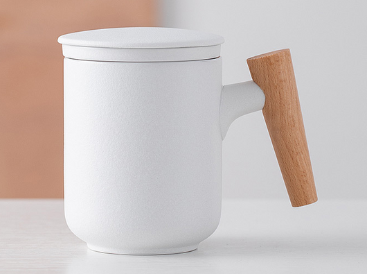 Taza de Cerámica para Oficina con Filtro y Tapa Integrada - Image 5