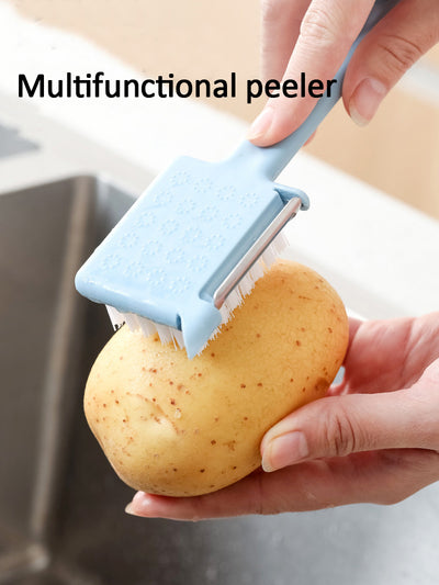 Pelador Multiusos 5 en 1 con Cepillo, Abridor y Rallador de Ajo - Image 6