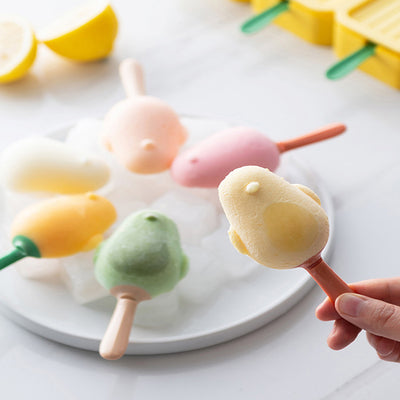 Molde de Silicona en Forma de Pájaro para Paletas y Helado con Palos - Bandeja de 3 Celdas para Postres DIY - Image 13