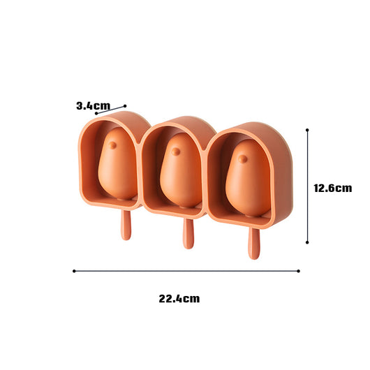 Molde de Silicona en Forma de Pájaro para Paletas y Helado con Palos - Bandeja de 3 Celdas para Postres DIY - Image 16