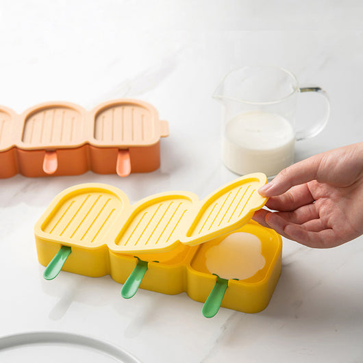 Molde de Silicona en Forma de Pájaro para Paletas y Helado con Palos - Bandeja de 3 Celdas para Postres DIY - Image 5