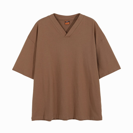 Camiseta Suelta de Cuello V para Hombre - Estilo Coreano Verano - Image 4
