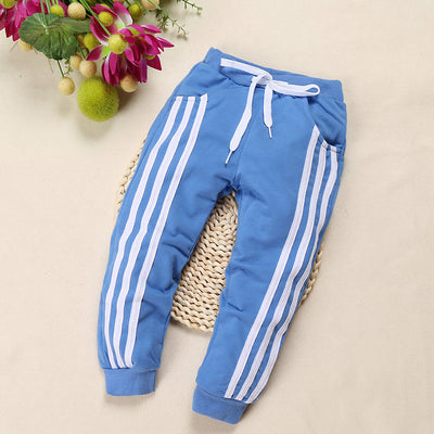 Pantalones Deportivos Casuales para Niños con Tres Franjas - Algodón Stretch Primavera Otoño - Image 10
