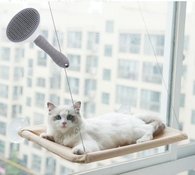 Cama Colgante con Ventosas para Gatos - Hamaca de Verano para Descanso - Image 5