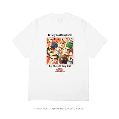 Playera Suelta Estampada - Ansiedad Tiene Muchos Rostros - Image 2