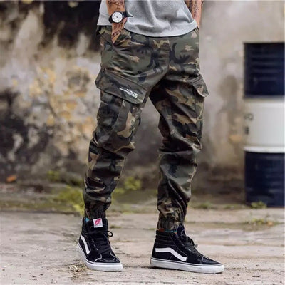 Pantalones Cargo Camuflaje con Múltiples Bolsillos