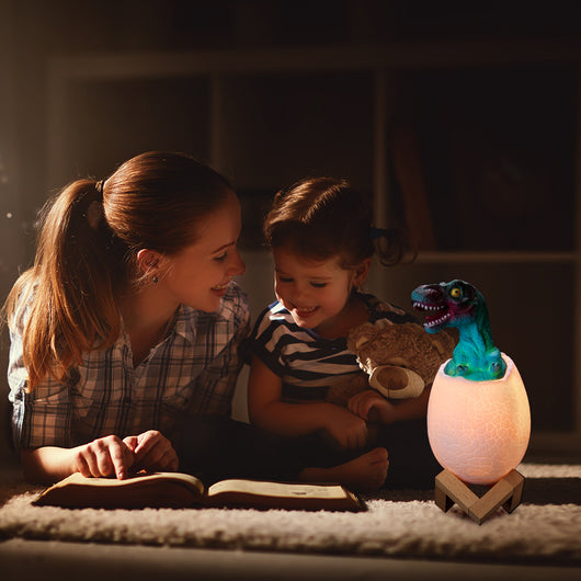 Lámpara Infantil LED Táctil Huevo de Dinosaurio - 16 Colores con Control Remoto - Image 14