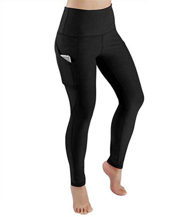 Pantalones Yoga Deportivos Cintura Alta con Bolsillos Laterales