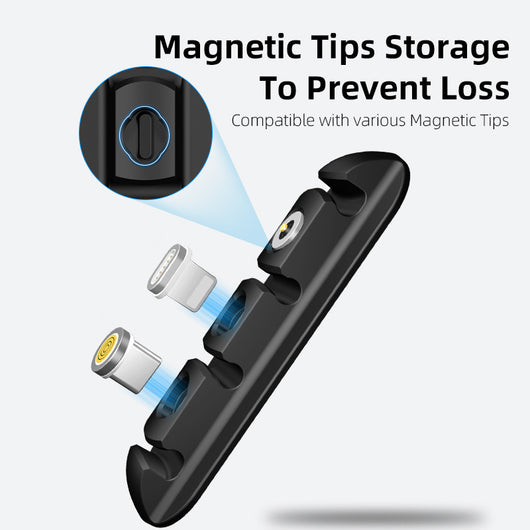 Organizador Magnético de Cables con Almacenamiento para Escritorio - Image 5