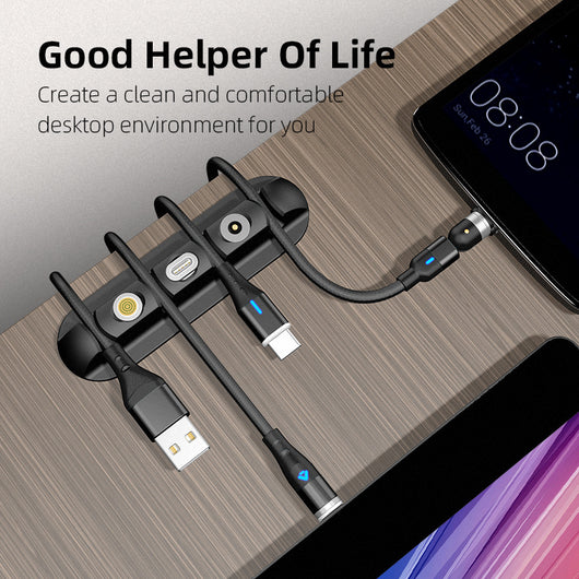 Organizador Magnético de Cables con Almacenamiento para Escritorio - Image 3