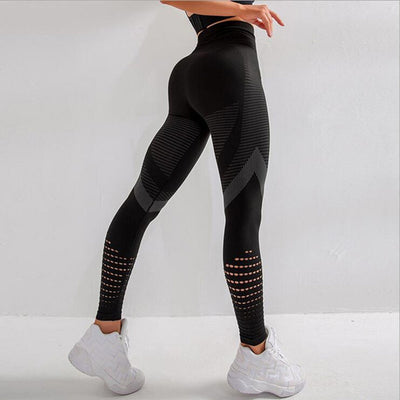 Leggins Deportivos de Cintura Alta con Malla Transpirable de Secado Rápido - Image 5