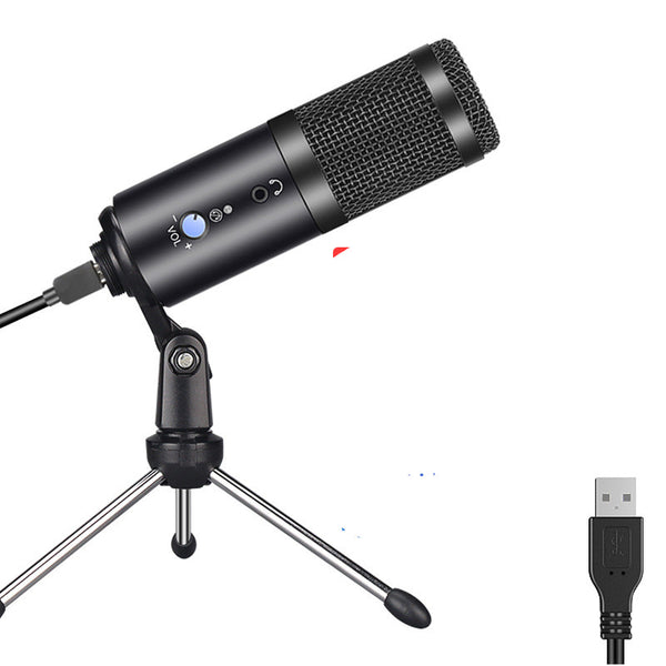 Micrófono Profesional para Podcast, Streaming y Grabación de Voz en Grupo