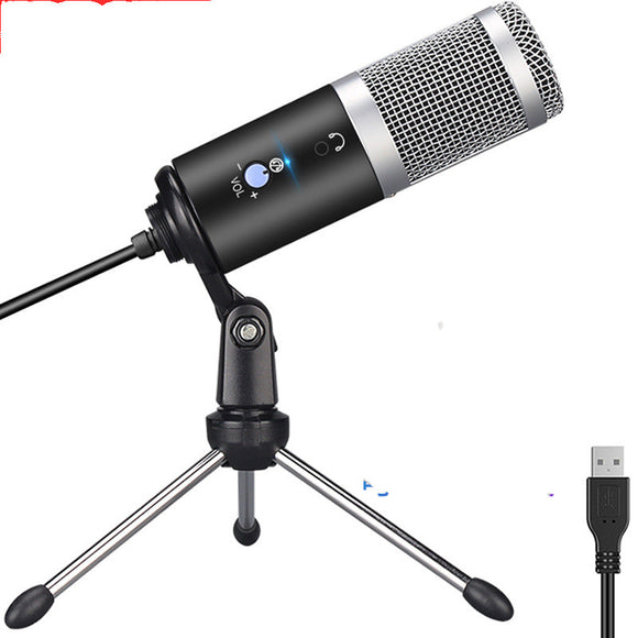 Micrófono Profesional para Podcast, Streaming y Grabación de Voz en Grupo