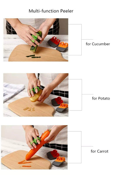 Pelador Ergonómico de Dos Dedos de Acero Inoxidable - Image 12