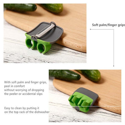 Pelador Ergonómico de Dos Dedos de Acero Inoxidable - Image 8