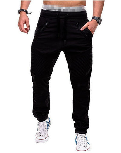 Pantalones Deportivos Holgados con Doble Cierre y Cintura Elástica para Hombre - Image 11