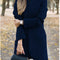 Chaqueta de Lana Elegante con Cuello Alto - Estilo Europeo Moderno