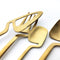 Juego de Cubiertos de Lujo Arcoíris Oro Mate - Servicio de Mesa Completo