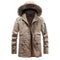 Chaqueta Impermeable Hombre Invierno Corte Slim Acolchada con Capucha Tallas Grandes