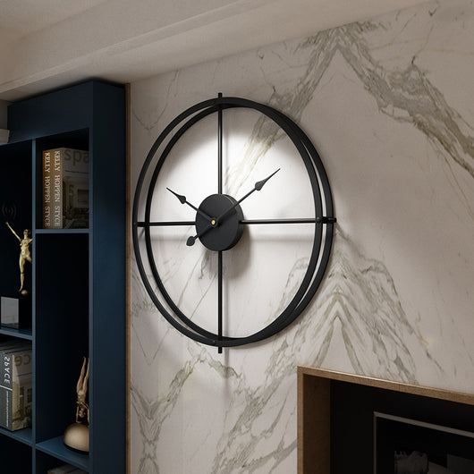 Reloj de Pared de Hierro Forjado - Decoración Elegante para Sala y Estudio - Image 4