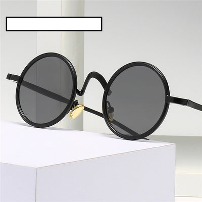 Gafas de Sol Polarizadas Redondas Retro Punk - Estilo Crown Prince - Image 21