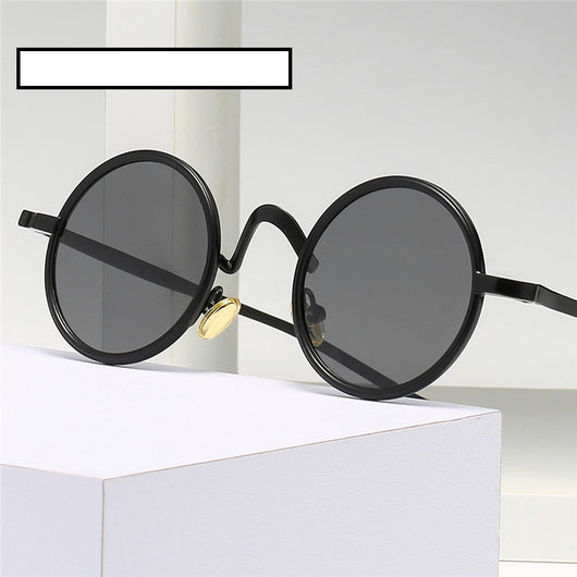 Gafas de Sol Polarizadas Redondas Retro Punk - Estilo Crown Prince - Image 21