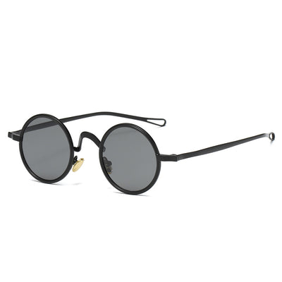 Gafas de Sol Polarizadas Redondas Retro Punk - Estilo Crown Prince - Image 5