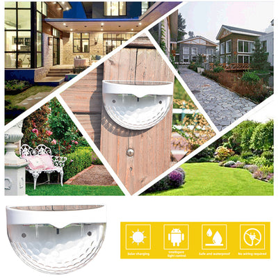 Lámpara Solar Semicircular para Cerca y Jardín con Efecto Gota de Agua - Image 17