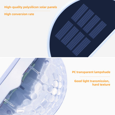 Lámpara Solar Semicircular para Cerca y Jardín con Efecto Gota de Agua - Image 18