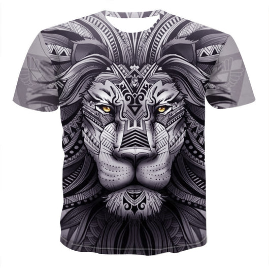 Playera con Estampado 3D de León - Diseño Animal Fashion - Image 6