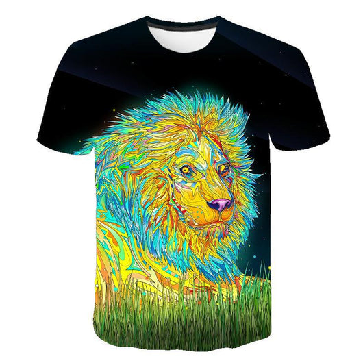 Playera con Estampado 3D de León - Diseño Animal Fashion - Image 5