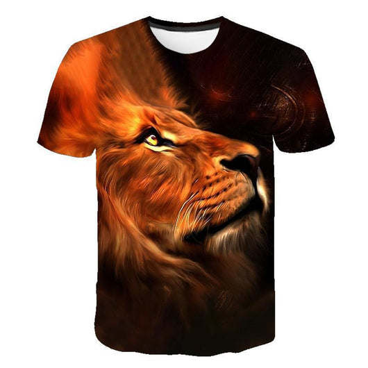 Playera con Estampado 3D de León - Diseño Animal Fashion - Image 9