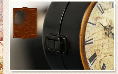 Reloj de Escritorio Doble Cara Estilo Vintage Silencioso para Sala y Oficina - Image 8