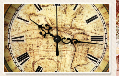 Reloj de Escritorio Doble Cara Estilo Vintage Silencioso para Sala y Oficina - Image 11