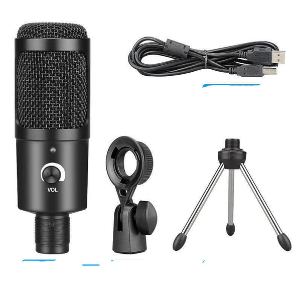 Kit Profesional de Micrófono Condensador con Soporte para Computadora