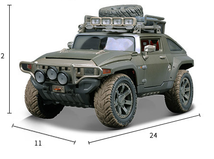 Modelo a Escala Hummer H2 Todoterreno en Aleación Coleccionable - Image 7