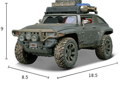 Modelo a Escala Hummer H2 Todoterreno en Aleación Coleccionable - Image 8
