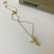 Fashion Retro Simple Angel Necklace Dorado