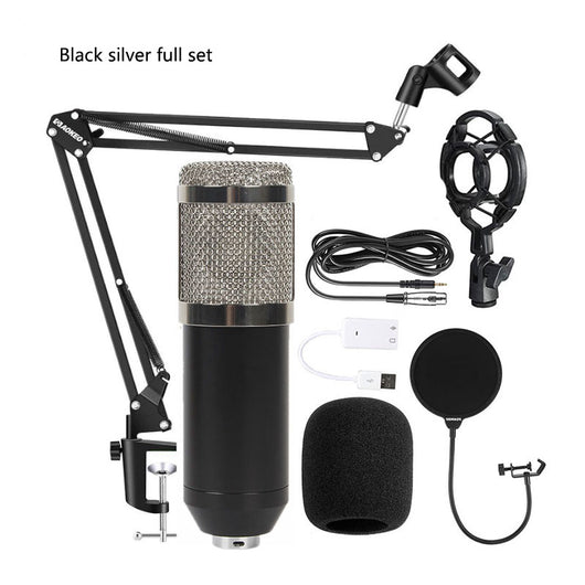 Kit de Micrófono Condensador BM800 con Tarjeta de Sonido V8 para Streaming y Grabación Profesional - Image 11