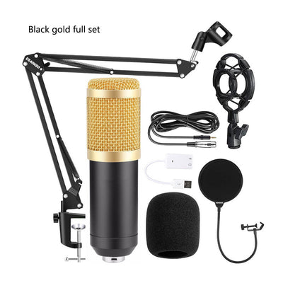 Kit de Micrófono Condensador BM800 con Tarjeta de Sonido V8 para Streaming y Grabación Profesional - Image 13