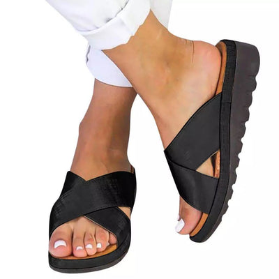 Sandalias Cuña Cruzada Abiertas y Pantuflas de Exterior - Image 5